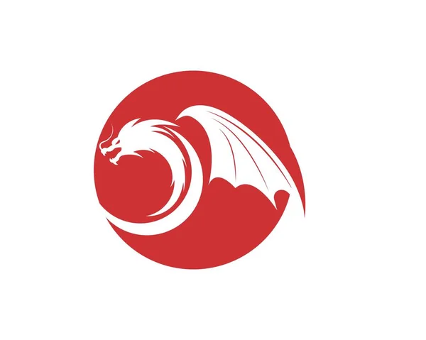 Dragon logo template vecto