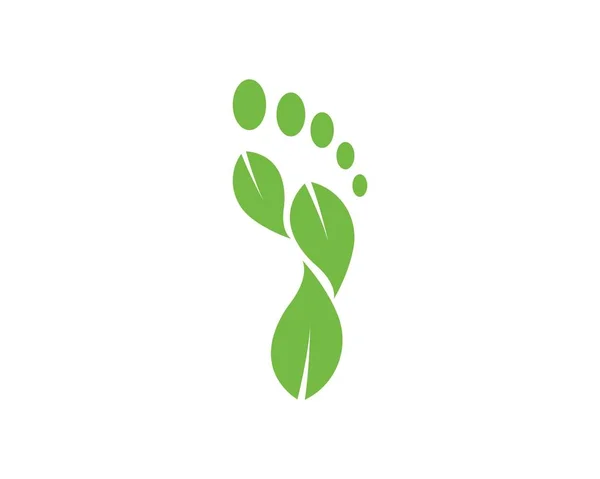 Ilustration des pieds Logo vecteur pour massage d'affaires, thérapeute — Image vectorielle