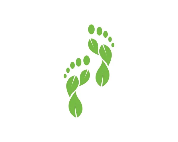 Ilustration des pieds Logo vecteur pour massage d'affaires, thérapeute — Image vectorielle