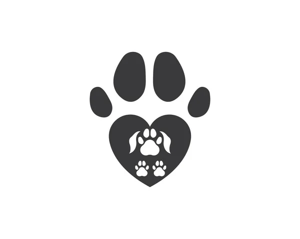 Pfote Logo-Symbol von Haustier-Vektor — Stockvektor