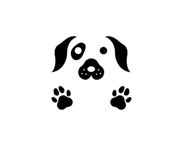 Modello vettoriale icona logo cane — Vettoriale Stock