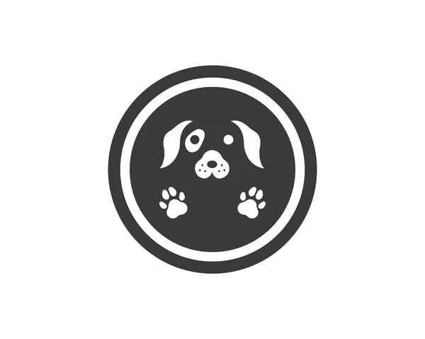 Hund Logo Symbol Vektor-Vorlage — Stockvektor