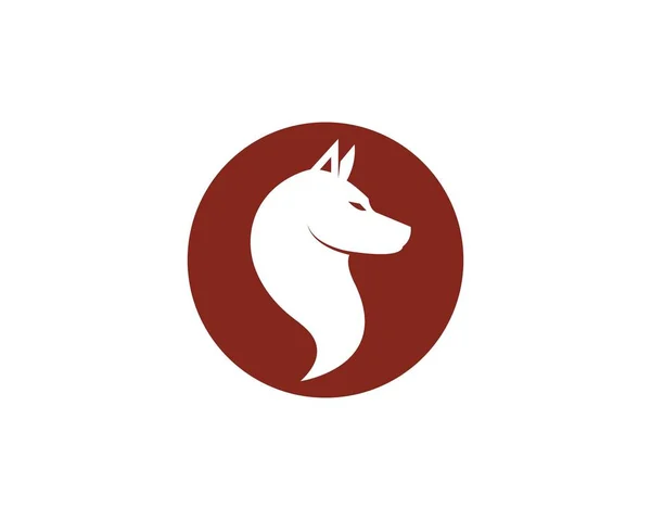 Векторный шаблон логотипа собаки — стоковый вектор