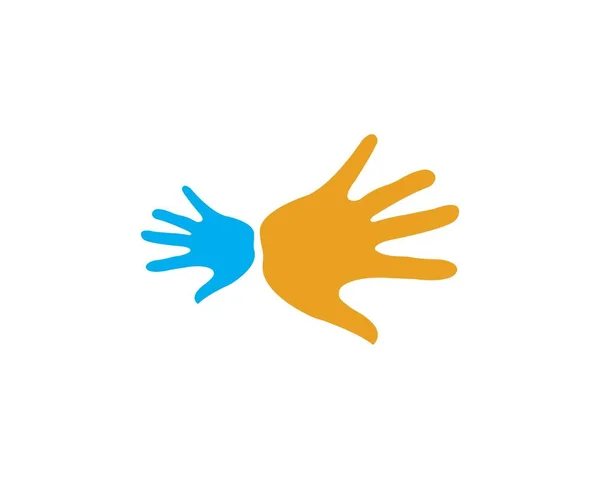 Cuidado de la mano Logo Plantilla vector icono — Archivo Imágenes Vectoriales