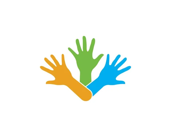 Hand Care Logo Template vector icon — Stock Vector