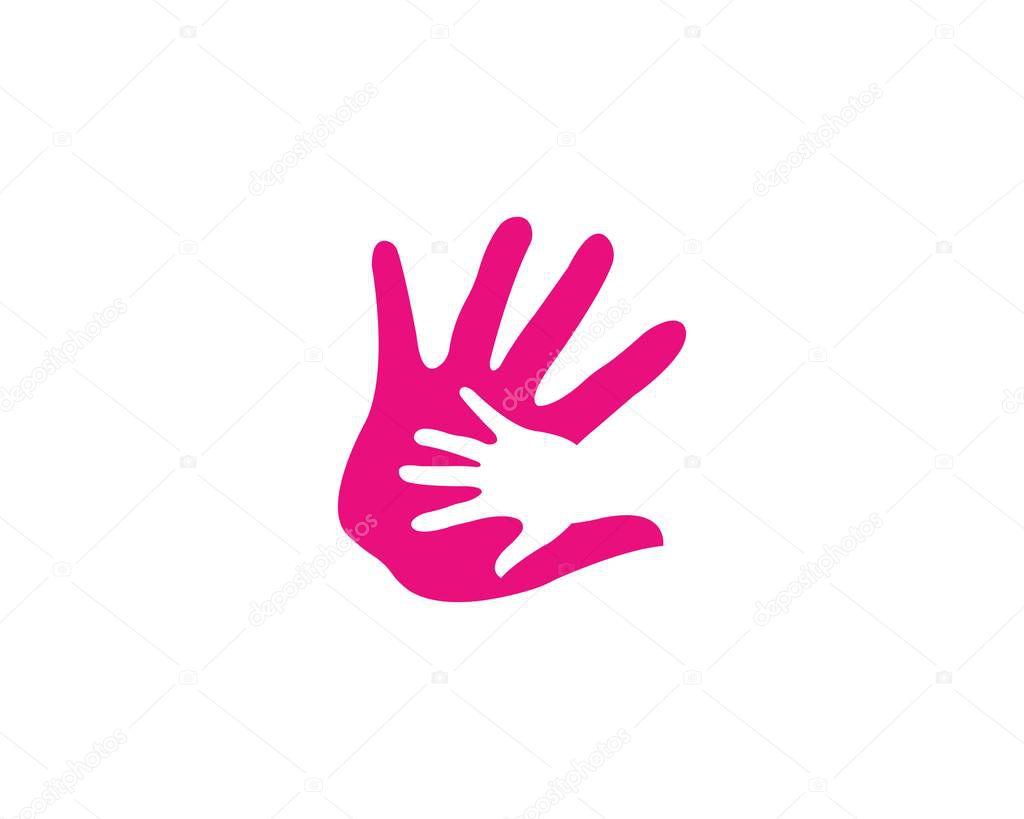 Hand Care Logo Template vector icon