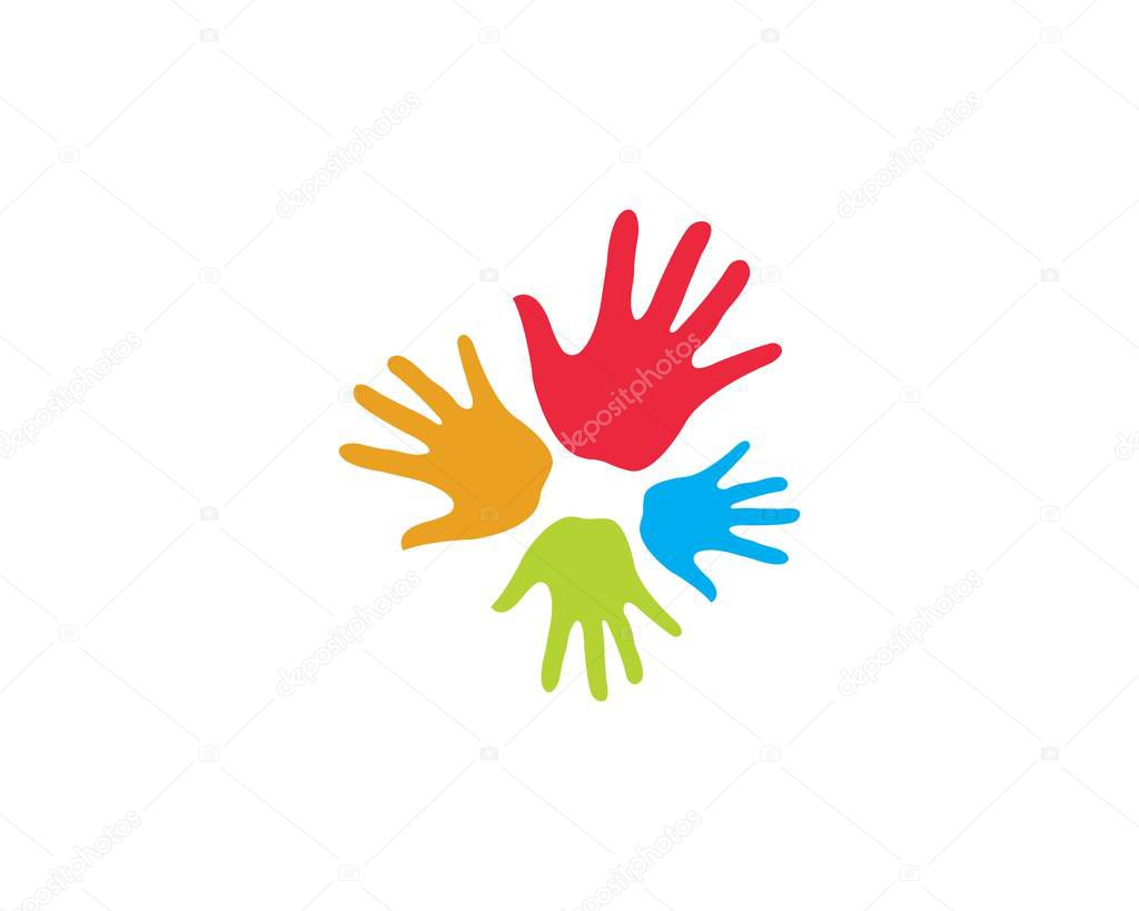 Hand Care Logo Template vector icon 