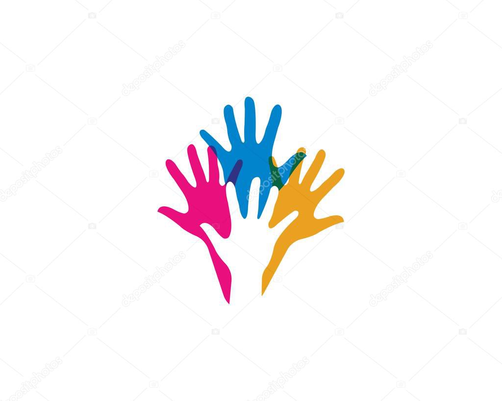 Hand Care Logo Template vector icon