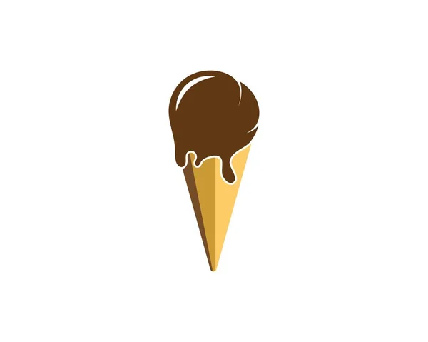 Ice cream logo vecctor template — Stock Vector