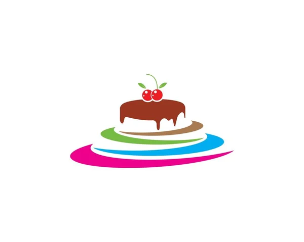 Cake logo vector ilustration