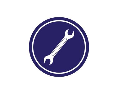 Otomotiv hizmeti illüstrasyonunun anahtar simgesi vektörü