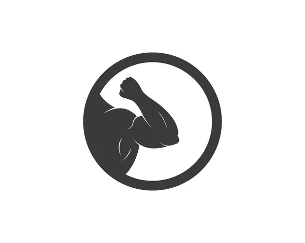 Fitnessstudio, Fitness Illustration Template Vektor für Bodybuilder — Stockvektor