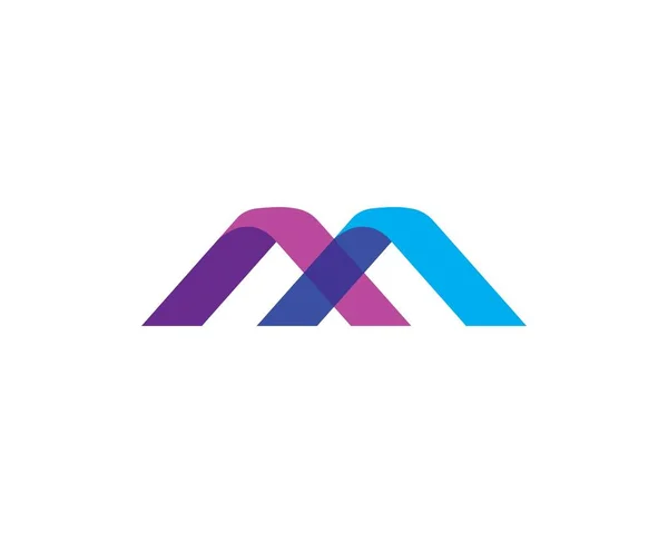 Modèle d'entreprise de logo de lettre M vecteur — Image vectorielle