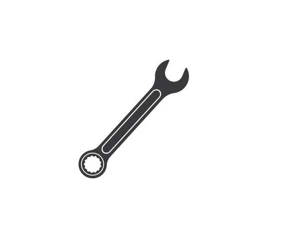 Wrench icon vector of automotive service illustration — Stock Vector