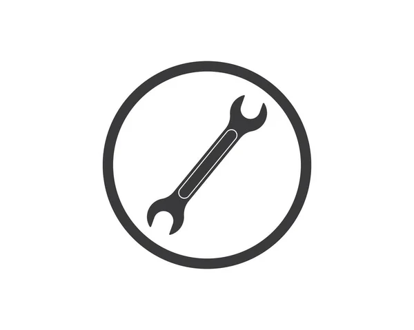 Skiftnyckel ikon vektor för bilservice illustration — Stock vektor