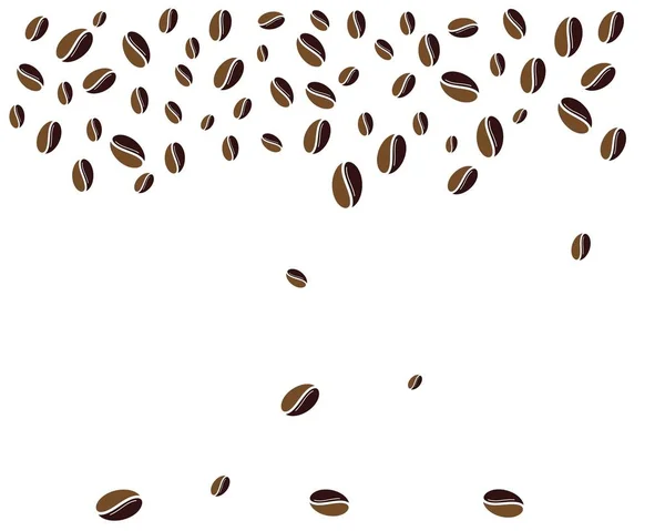 Kaffeebohnen Logo Vorlage Vektorsymbol — Stockvektor