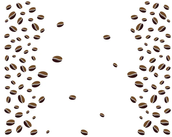 コーヒー豆のロゴテンプレートのアイコン — ストックベクタ
