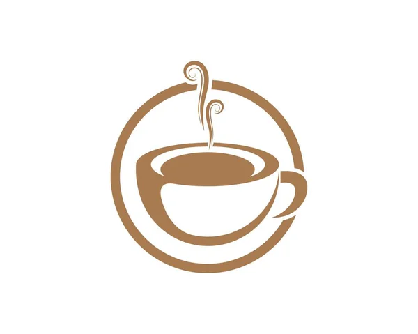 Kaffeetasse Logo Template Vektorsymbol — Stockvektor