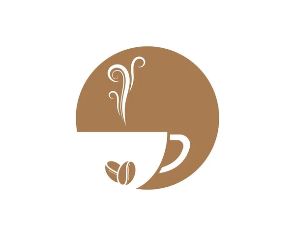 Значок вектора логотипа чашки кофе — стоковый вектор