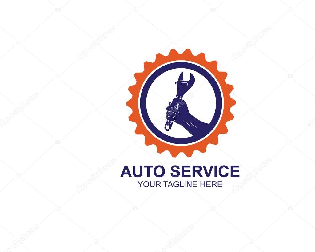 wrench icon vector of automotive service illustration 