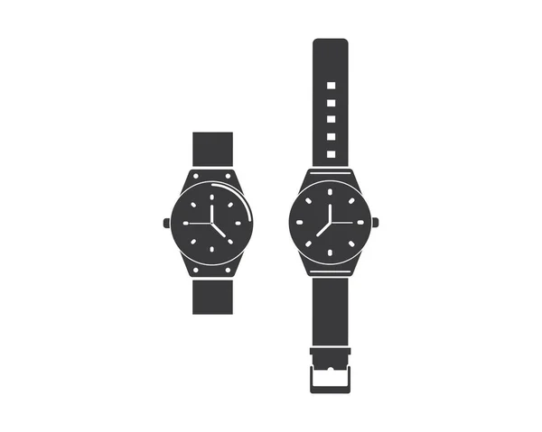 Armbandsur ikon vektor mall design — Stock vektor