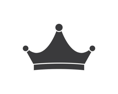 Crown logo ikonu vektör illüstrasyonu