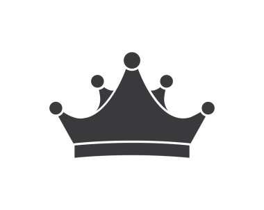 Crown logo ikonu vektör illüstrasyonu