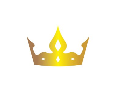Crown logo ikonu vektör illüstrasyonu