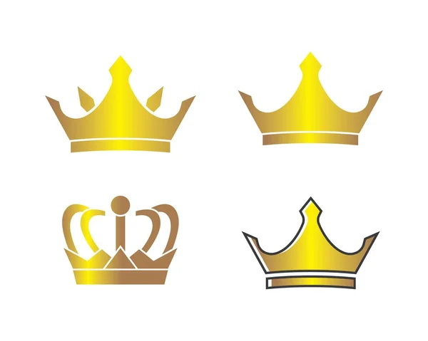 Crown logo ikonu vektör illüstrasyonu — Stok Vektör