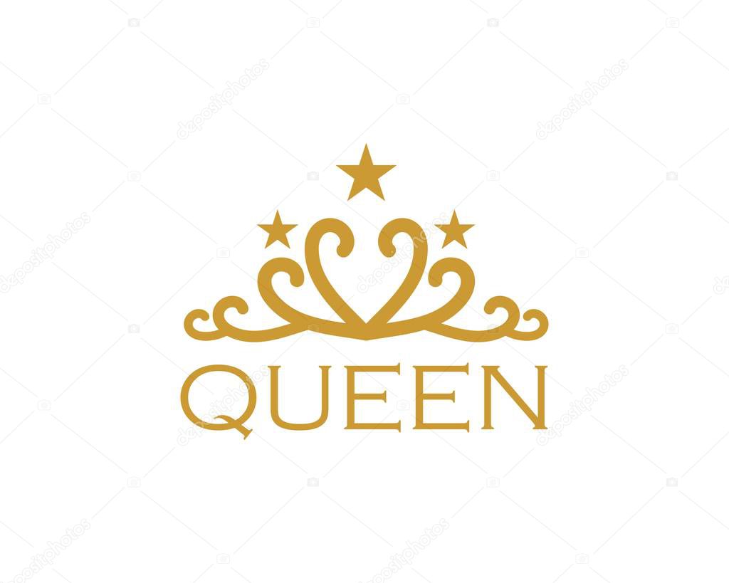 Crown logo icon vector illustration design
