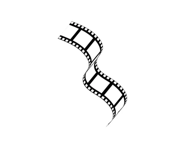 Ilustração do vetor do molde do logotipo do filmstrip — Vetor de Stock