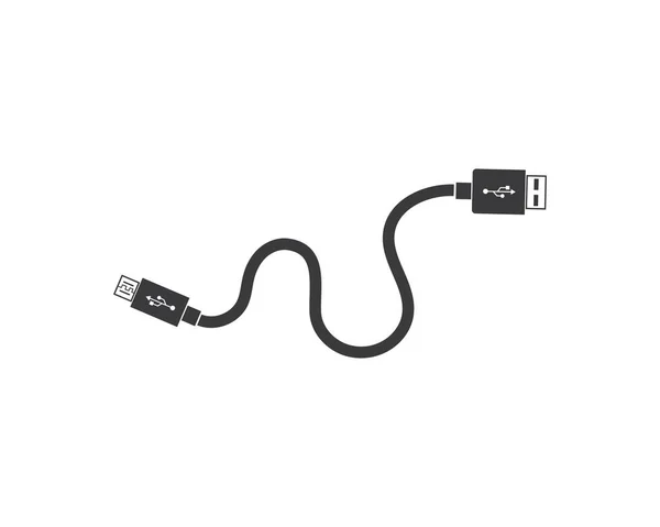 USBアイコンベクトルイラスト — ストックベクタ