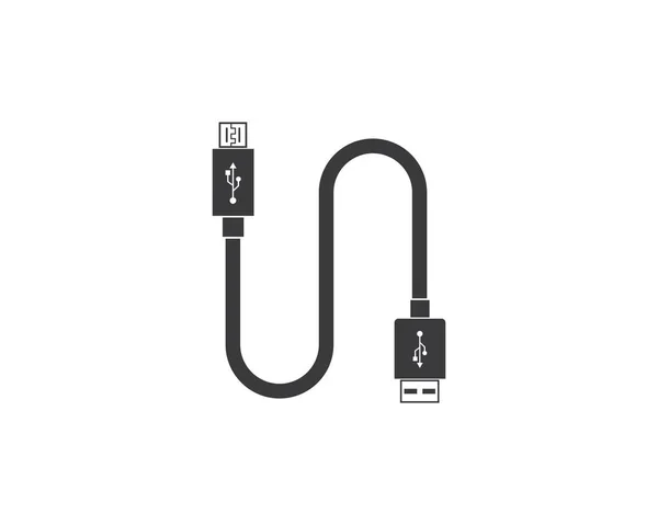 Illustration vectorielle icône USB — Image vectorielle