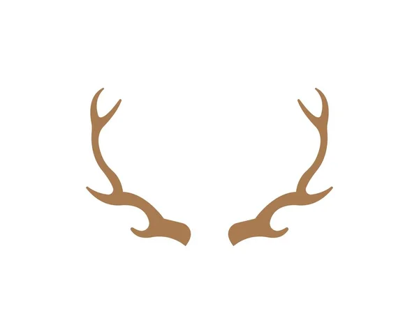 Diable corne, animal corne logo icône vecteur — Image vectorielle