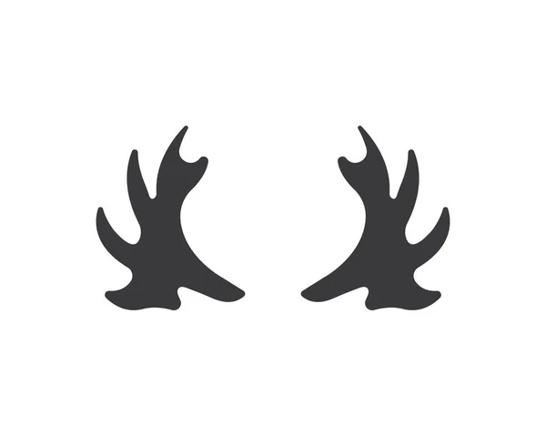 Teufelshorn, Tierhorn Logo Icon Vektor — Stockvektor