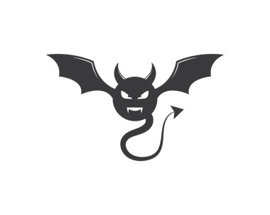 Şeytan logo vektör