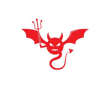 Şeytan logo vektör