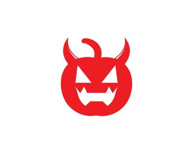 Halloween pumpkins logo vektör