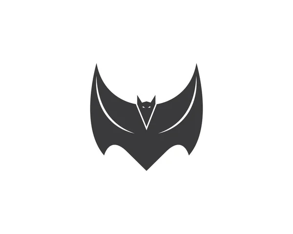 Logo ikon vektor peniruan kelelawar - Stok Vektor