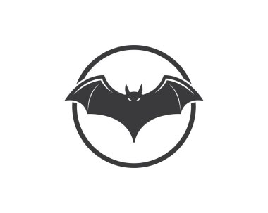 yarasa ilustration vektör simgesi logosu