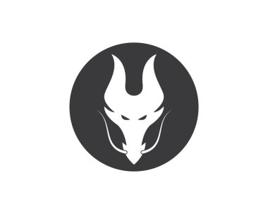 Dragon logo şablon vektörü