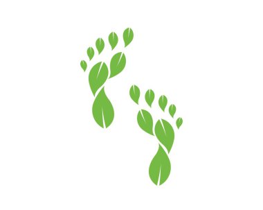 ayak ilustration Logo vektör iş masajı için, terapist