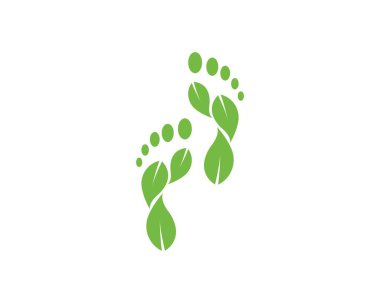ayak ilustration Logo vektör iş masajı için, terapist