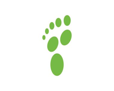 ayak ilustration Logo vektör iş masajı için, terapist
