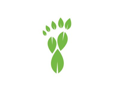 ayak ilustration Logo vektör iş masajı için, terapist