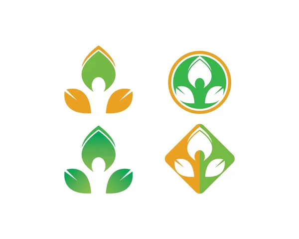 Vida Saludable, vector de plantilla de logotipo médico — Vector de stock