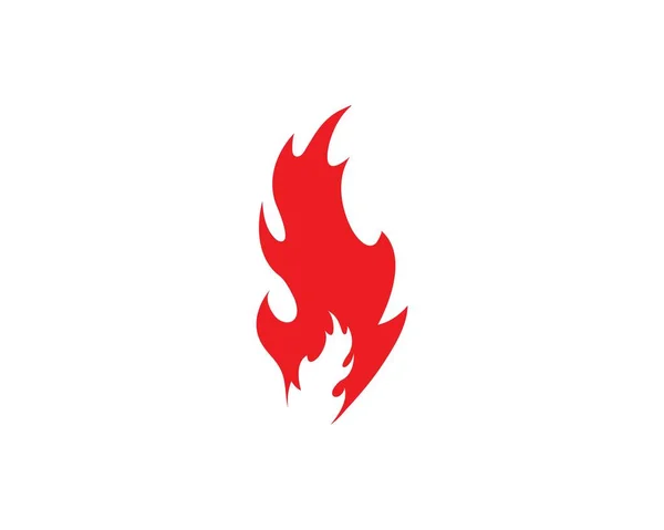 Ogień Płomień Logo szablon wektor ikona ropy, gazu i energii — Wektor stockowy