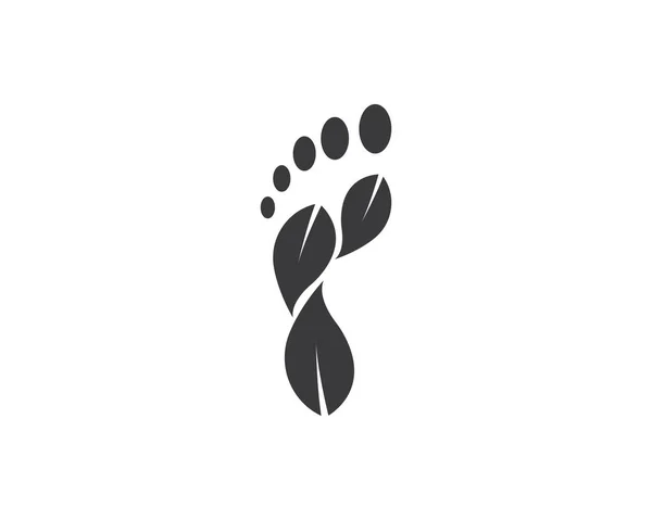 Foot ilustration logo vektor för Business massage, terapeut — Stock vektor