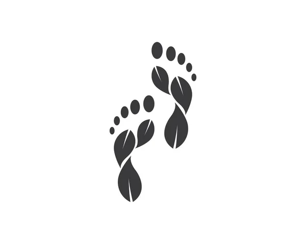 Ilustration des pieds Logo vecteur pour massage d'affaires, thérapeute — Image vectorielle