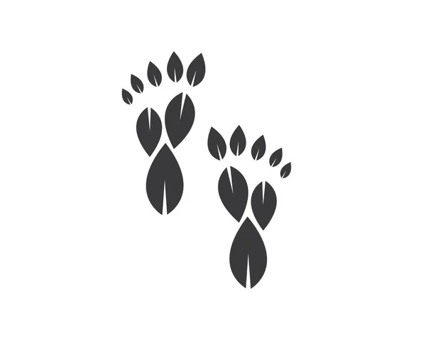 Ilustration des pieds Logo vecteur pour massage d'affaires, thérapeute — Image vectorielle